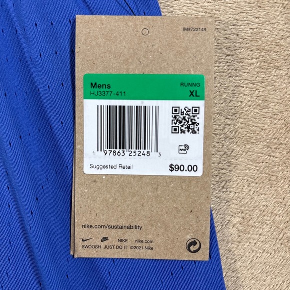 Nike AeroSwift Men's Dri-FIT ADV Short-Sleeve Running Top - Blue XL - MSRP $90 - Picture 6 of 6